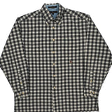 Tommy Hilfiger Checked Shirt - Large Black & White Cotton