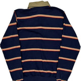 Unbranded Striped Rugby Shirt - Large Navy Cotton