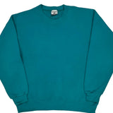 90'S Blank Lee Sweatshirt - XL Green Cotton