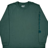 Carhartt Long Sleeve T-Shirt - 2XL Green Cotton