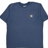 Carhartt T-Shirt - XL Blue Cotton