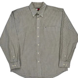 Tommy Hilfiger Checked Shirt - Large Gray Cotton