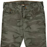 True Religion Camo Shorts - 34W 10L Camo Cotton