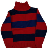 Age 3 Polo By Ralph Lauren Striped 1/4 Zip - XS Blue Cotton