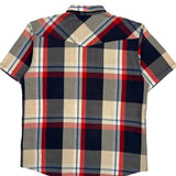 Levis Checked Short Sleeve Shirt - Large Multicoloured Cotton