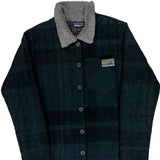 Patagonia Checked Jacket - Medium Black Wool