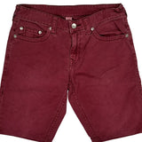True Religion Denim Shorts - 34W 11L Red Cotton