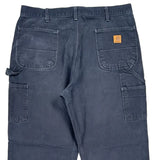 Carhartt Double Knee Carpenter Pants - 38W 32L Gray Cotton