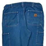 Dungaree Fit Carhartt Double Knee Carpenter Pants - 36W 32L Blue Cotton