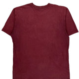 Carhartt T-Shirt - Large Burgundy Cotton