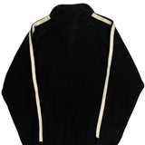 Polo By Ralph Lauren Striped 1/4 Zip - Small Black Cotton