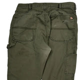 Dickies Cargo Trousers - 34W 34L Green Cotton