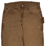 Dickies Carpenter Trousers - 32W 34L Brown Cotton