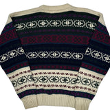 American Eagle Fair Isle Sweater - Medium Multicoloured Cotton