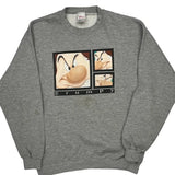 Grumpy Disney Cartoon Sweatshirt - Large Grey Cotton Blend