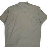Chaps Ralph Lauren Short Sleeve Shirt - XL Gray Polyester