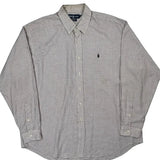 Blake Ralph Lauren Checked Shirt - XL Cream Cotton