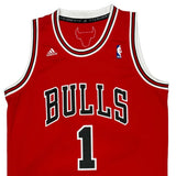 Chicago Bulls Adidas Nba Jersey - Medium Red Polyester