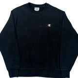 Reverse Weave Champion Sweatshirt - Large Black Cotton