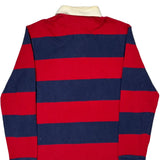 Ralph Lauren Striped Rugby Shirt - Large Red Cotton
