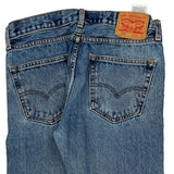 Levis 505 Jeans - 33W 30L Blue Cotton