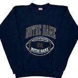 Age 18-20 Logo 7 Notre Dame Sweatshirt - XL Navy Cotton