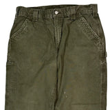Carhartt Carpenter Trousers - 34W 30L Green Cotton