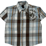 Age 4 Fubu Checked Short Sleeve Shirt - Small Multicoloured Cotton