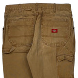 Dickies Double Knee Carpenter Pants - 34W 30L Brown Cotton
