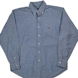 Age 8 Ralph Lauren Shirt - Medium Blue Cotton