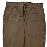 Wrangler Carpenter Trousers - 32W 30L Brown Cotton