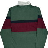 Levis Striped Rugby Shirt - Large Green Cotton