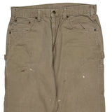 Carhartt Carpenter Trousers - 35W 32L Khaki Cotton