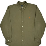 Ralph Lauren Tall Shirt - XL Green Cotton