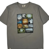 Brisbane Australia Pacific Creations Single Stitch T-Shirt - Large Grey Cotton