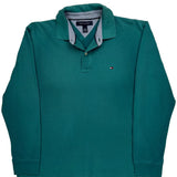 Tommy Hilfiger Polo Shirt - Medium Green Cotton