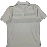 Tommy Hilfiger Striped Polo Shirt - XL White Cotton