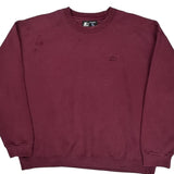 Starter Sweatshirt - Large Burgundy Cotton