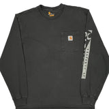 Property Of Carhartt Long Sleeve T-Shirt - Medium Black Cotton