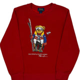Age 6 Polo By Ralph Lauren Polo Bear Sweatshirt - XS Red Cotton