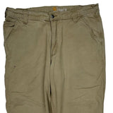 Carhartt Cargo Carpenter Pants - 36W 32L Khaki Cotton