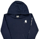 Age 7 Carhartt Hoodie - Small Navy Cotton