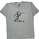 Cycling Fruit Of The Loom Single Stitch T-Shirt - Large Grey Cotton Blend