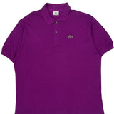 Lacoste Polo Shirt - 2XL Purple Cotton