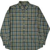 Chaps Ralph Lauren Checked Shirt - XL Blue Cotton Blend