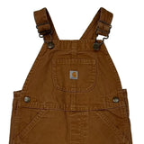 Age 3 Carhartt Double Knee Overalls - 2XS Brown Cotton