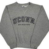 Uconn Huskies Russell Athletic College Sweatshirt - Small Gray Cotton Blend