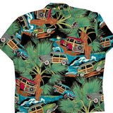 Diamond Head Graphic Hawaiian Shirt - Large Multicoloured Cotton