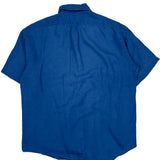 Blake Ralph Lauren Short Sleeve Shirt - Medium Blue Linen