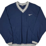 Nike Windbreaker - Large Blue Polyester
